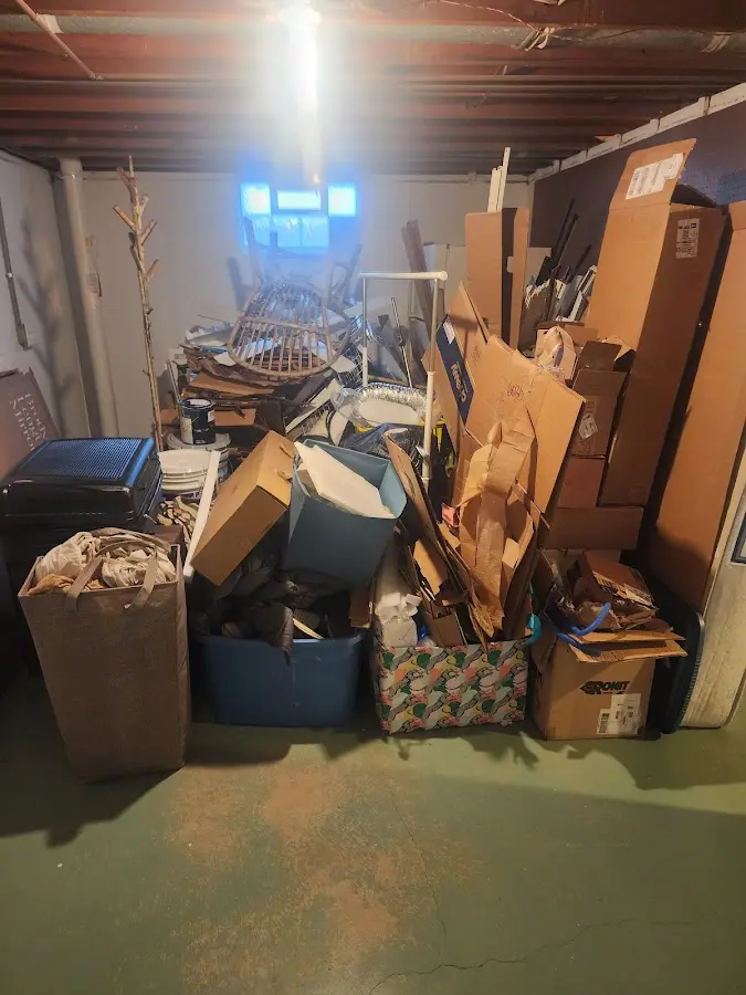 Roll-off dumpster container at job site for 20 Yard Dumpster Rental in Yazoo City